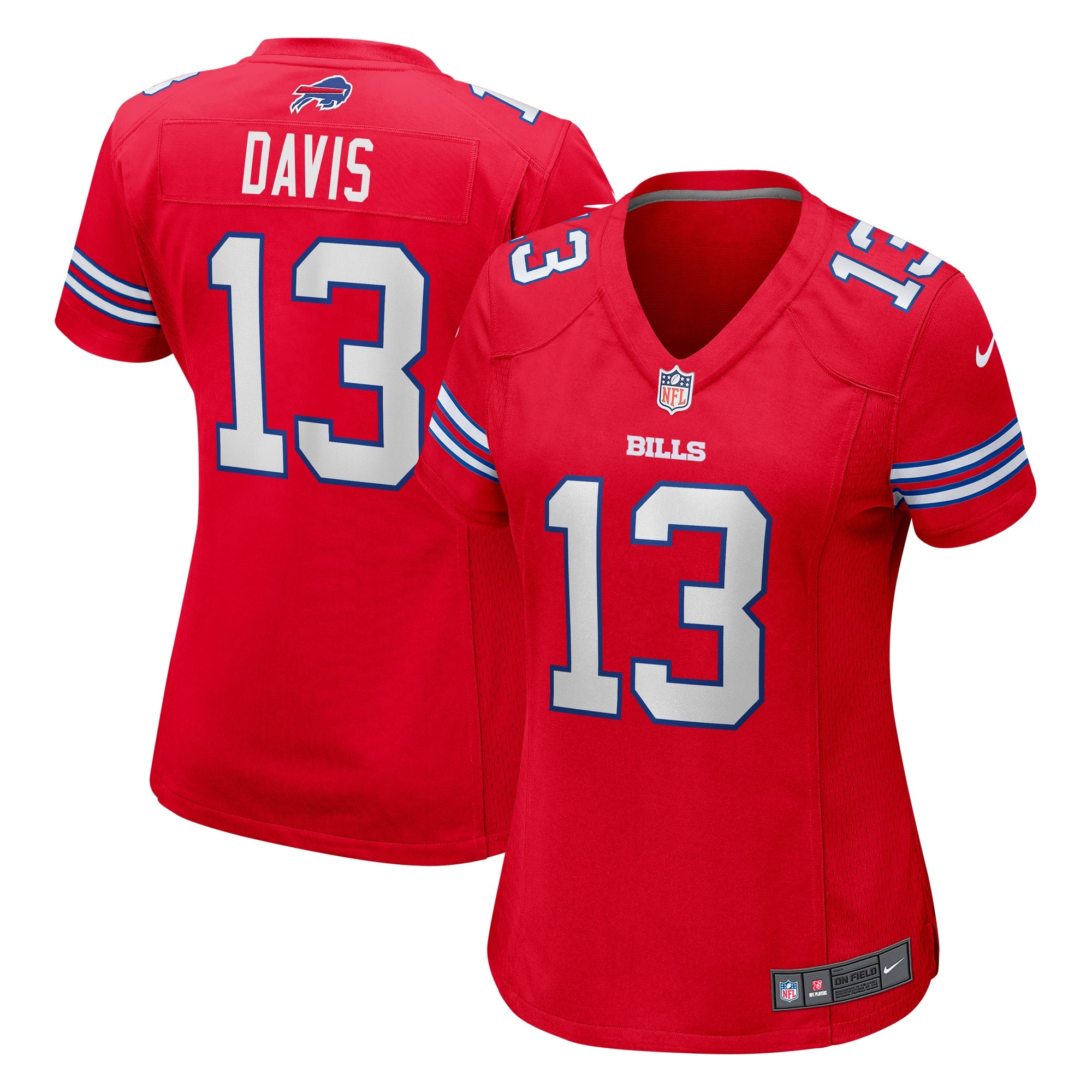Gabe Davis Buffalo Bills Nike Women s Player Jersey   Red
