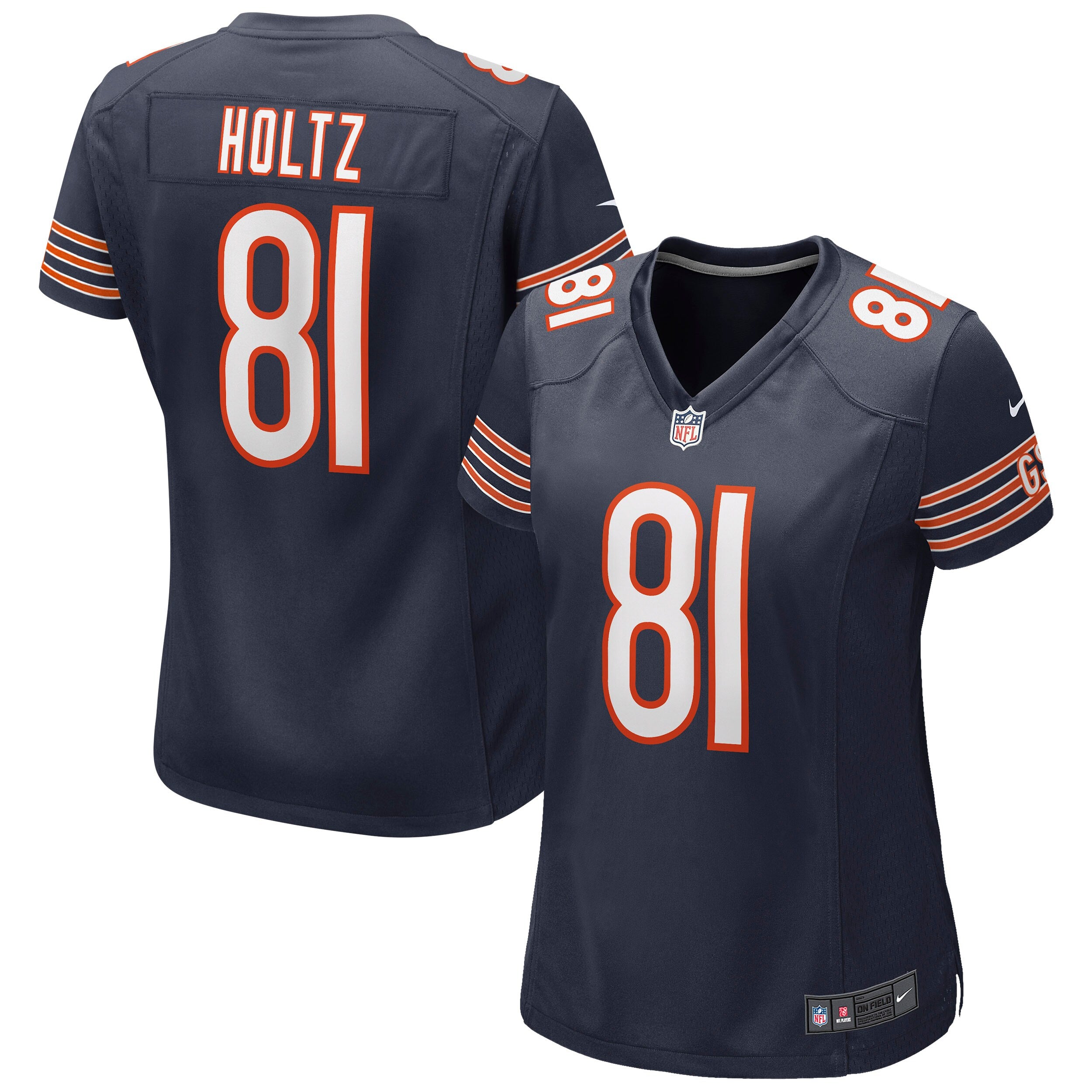 J.P. Holtz Chicago Bears Nike Women s Game Jersey   Navy