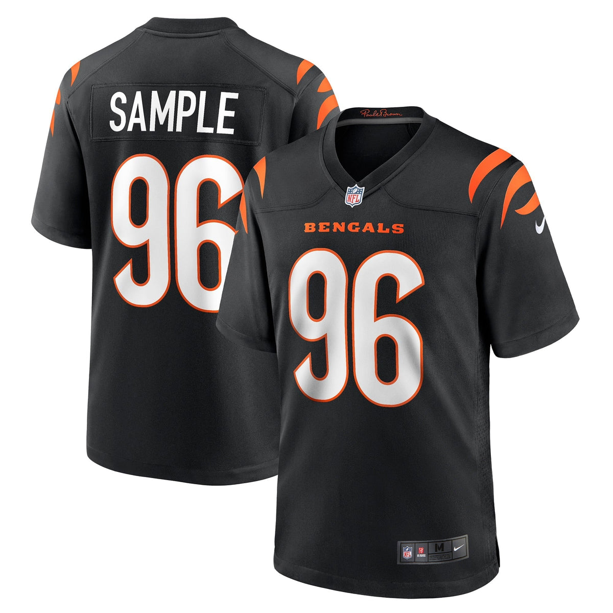 Men s Nike Cam Sample Black Cincinnati Bengals Game Jersey