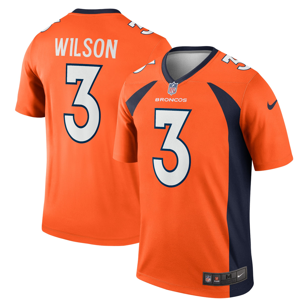 Russell Wilson Denver Broncos Nike Legend Jersey   Orange