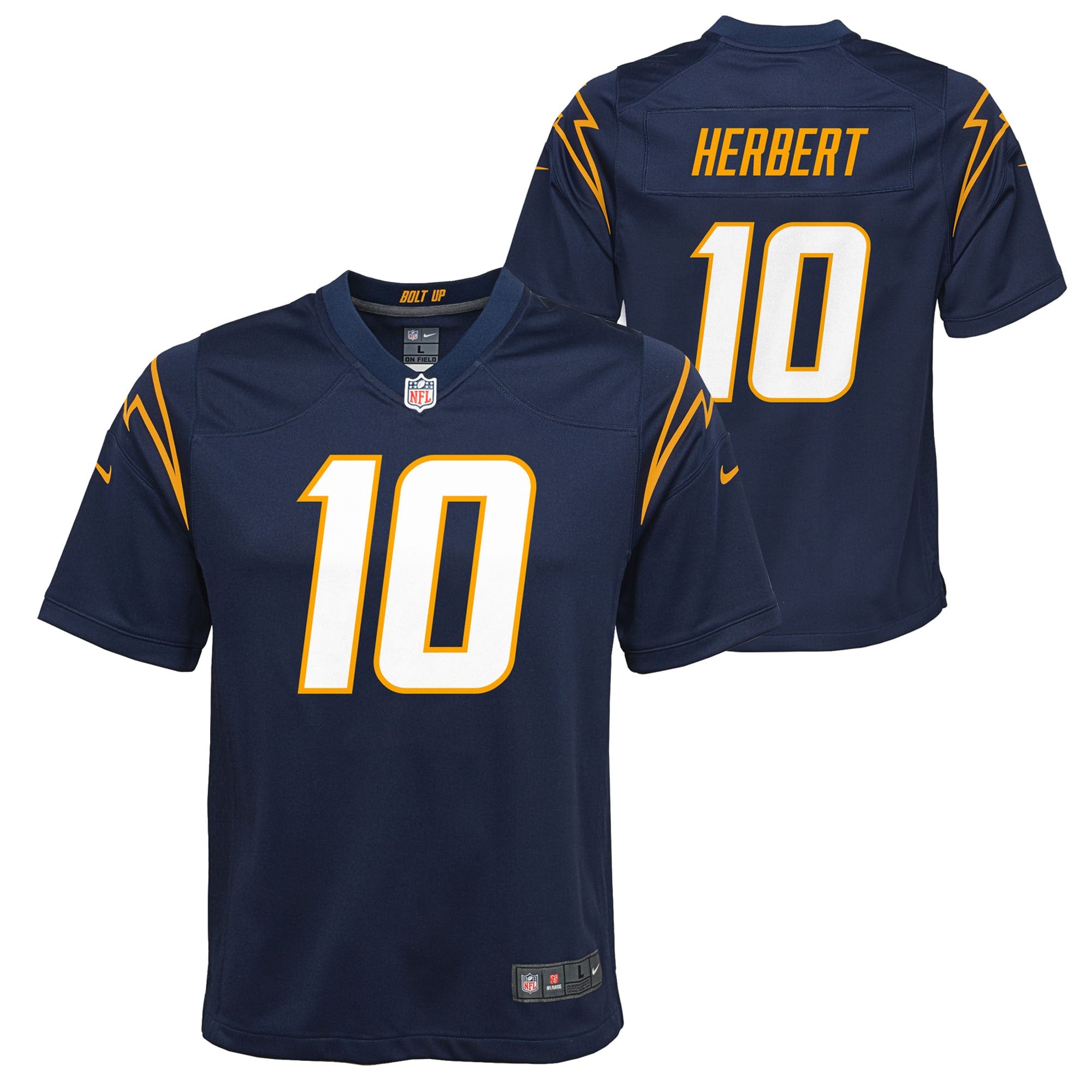 Justin Herbert Los Angeles Chargers Nike Youth Game Jersey   Navy