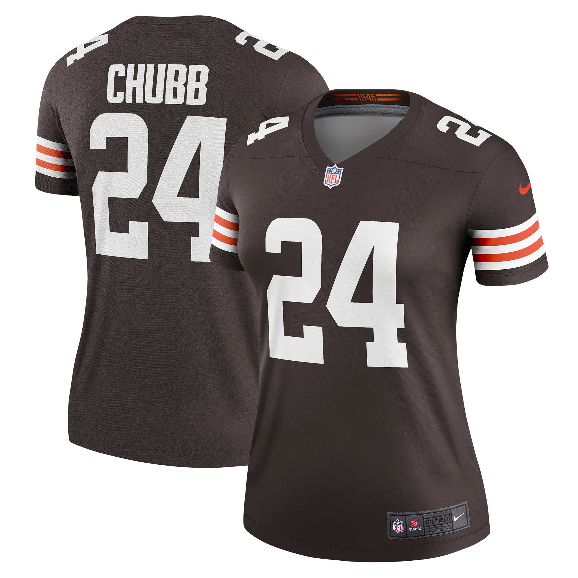 Nick Chubb Cleveland Browns Nike Women s Legend Jersey   Brown