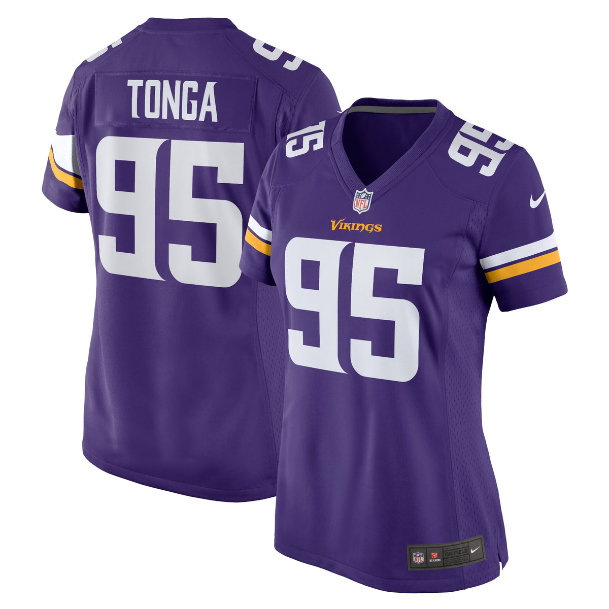 Khyiris Tonga Minnesota Vikings Nike Women s Home Game Player Jersey   Purple