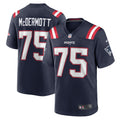 Men s Nike Conor McDermott Navy New England Patriots Home Game Player Jersey