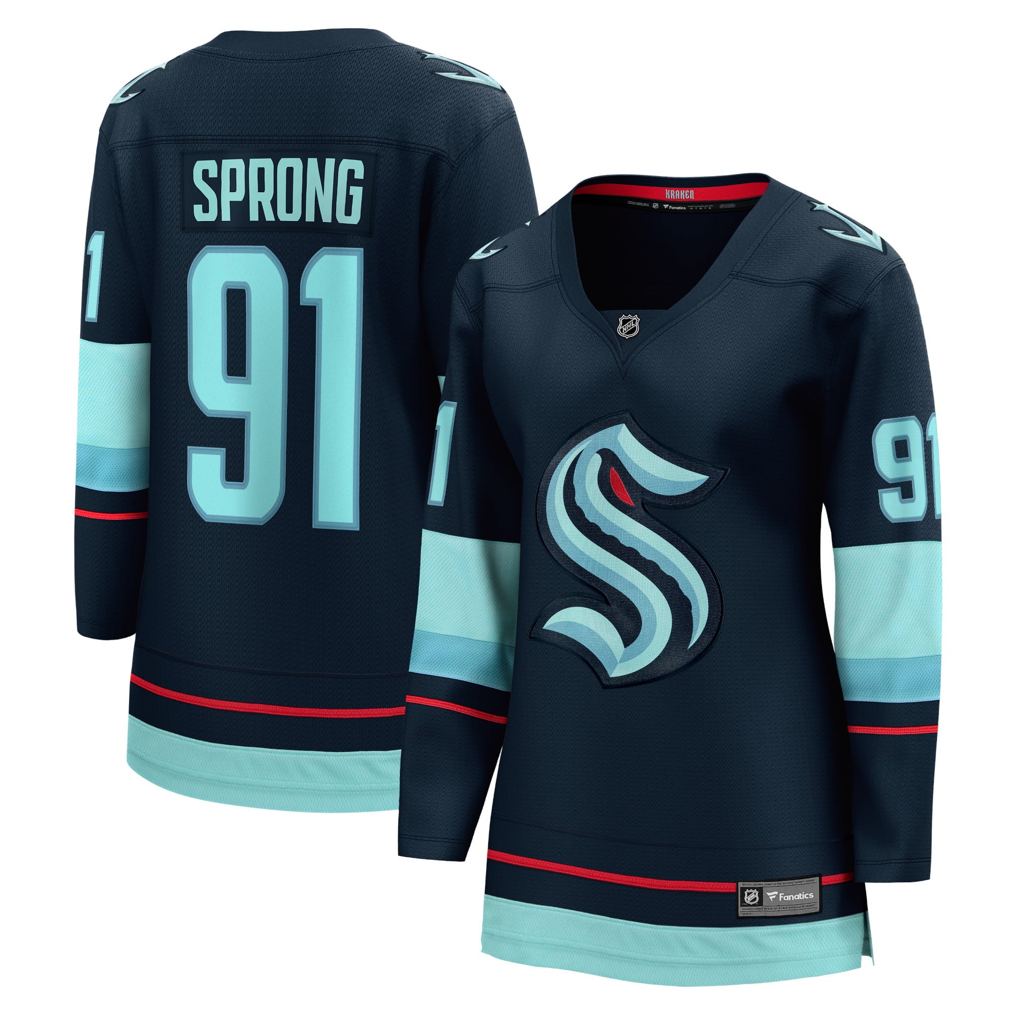 Women's Fanatics Branded Daniel Sprong Deep Sea Blue Seattle Kraken Home Breakaway Player Jersey