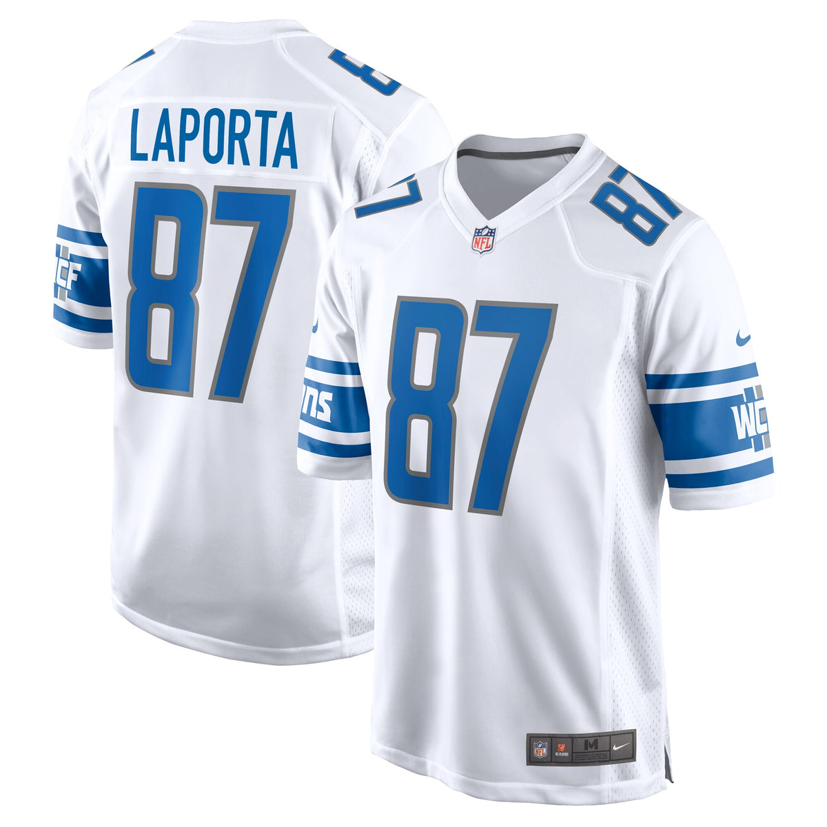 Sam Laporta Detroit Lions Nike Game Jersey   White