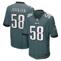 Kyron Johnson Philadelphia Eagles Nike Game Player Jersey   Midnight Green