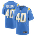 Men s Nike Zander Horvath Powder Blue Los Angeles Chargers Game Player Jersey