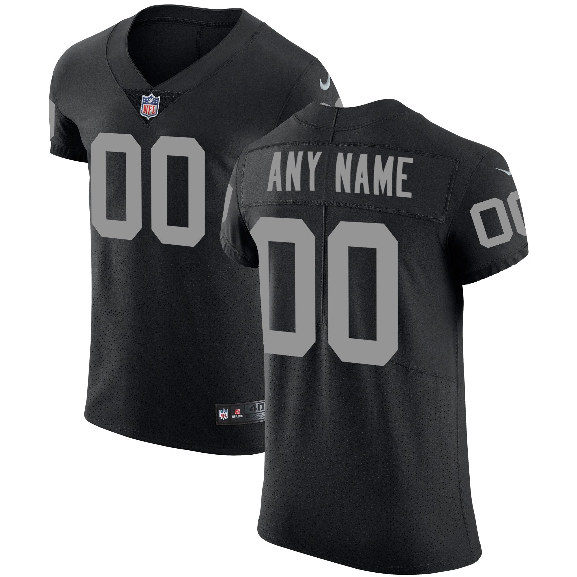 Las Vegas Raiders Nike Vapor Untouchable Custom Elite Jersey   Black