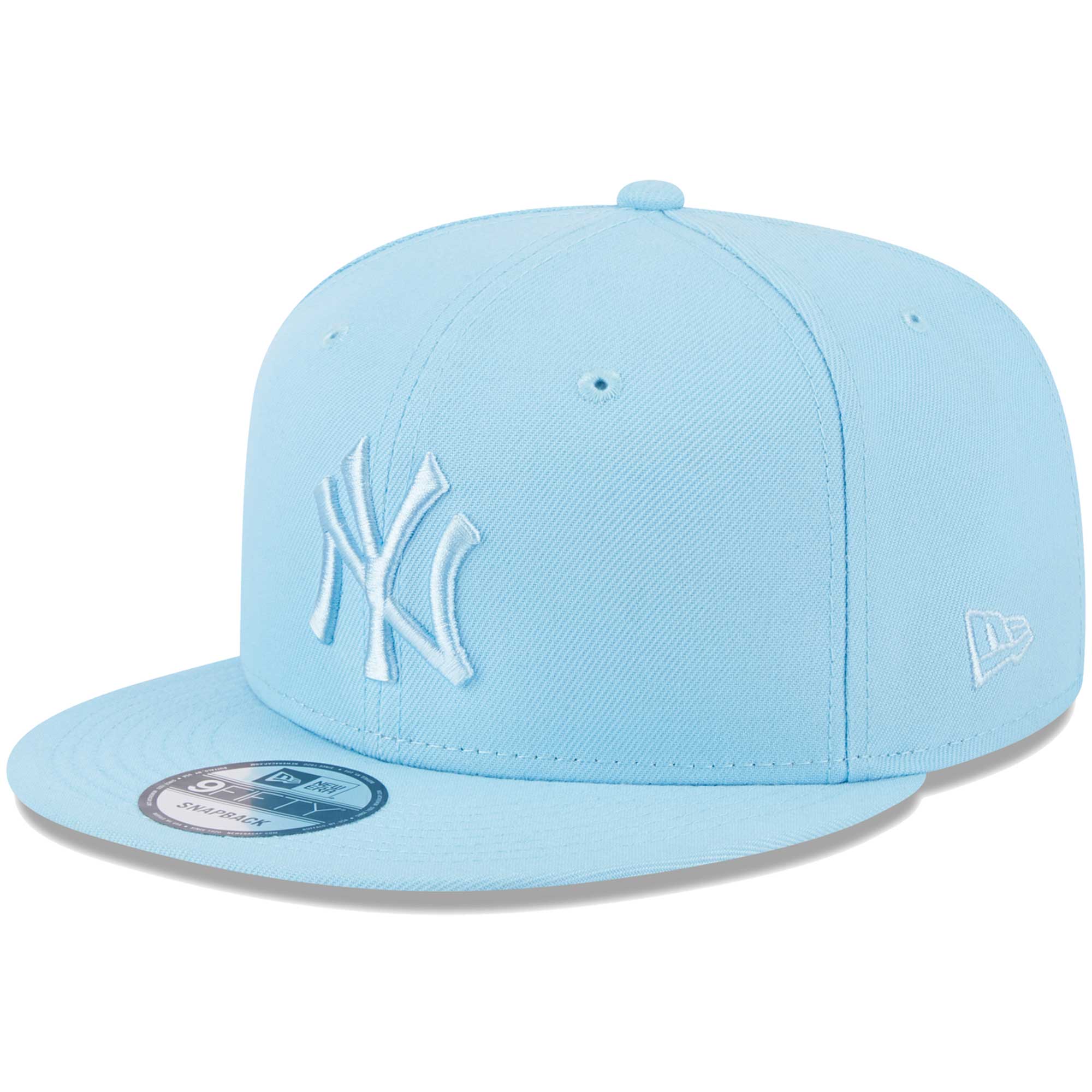 New York Yankees New Era Spring Color Basic 9FIFTY Snapback Hat - Light Blue
