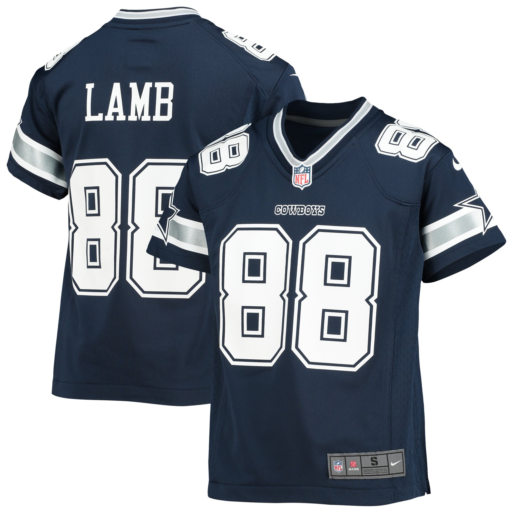 CeeDee Lamb Dallas Cowboys Nike Youth Player Game Jersey   Navy