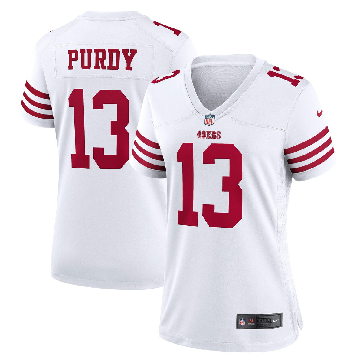 Women s Nike Brock Purdy White San Francisco 49ers Game Player Jersey