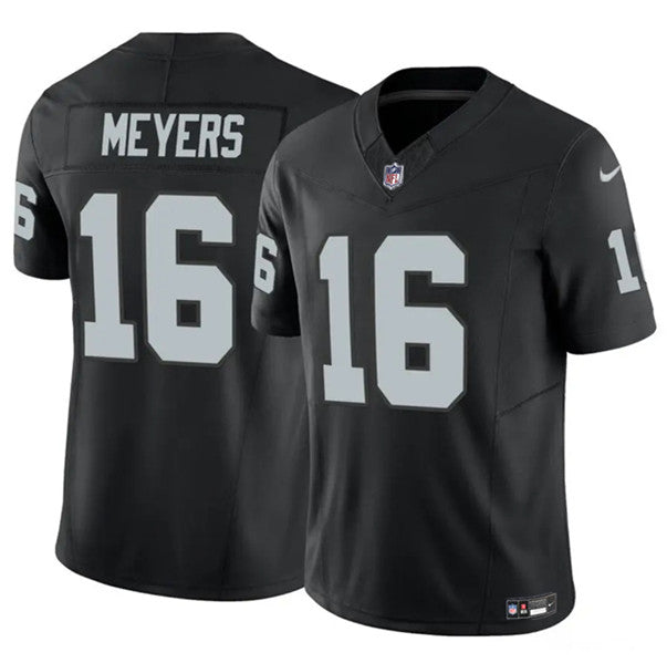 Men s Las Vegas Raiders  Jakobi Meyers Black 2023 F.U.S.E Vapor Untouchable Stitched Jerseys
