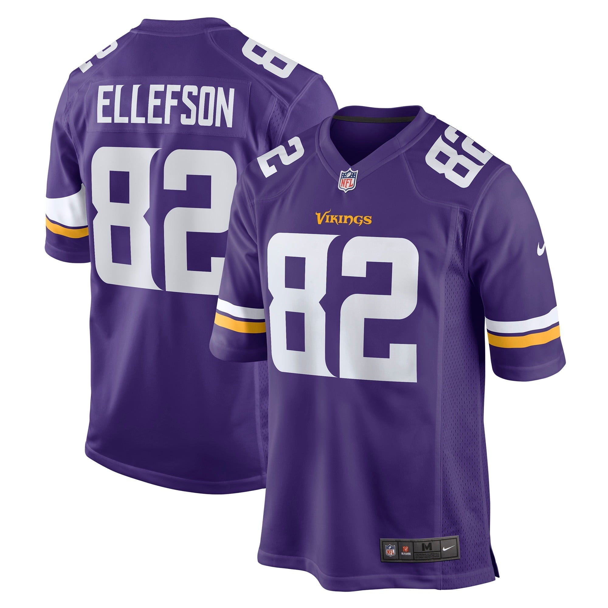 Men s Nike Ben Ellefson Purple Minnesota Vikings Game Jersey