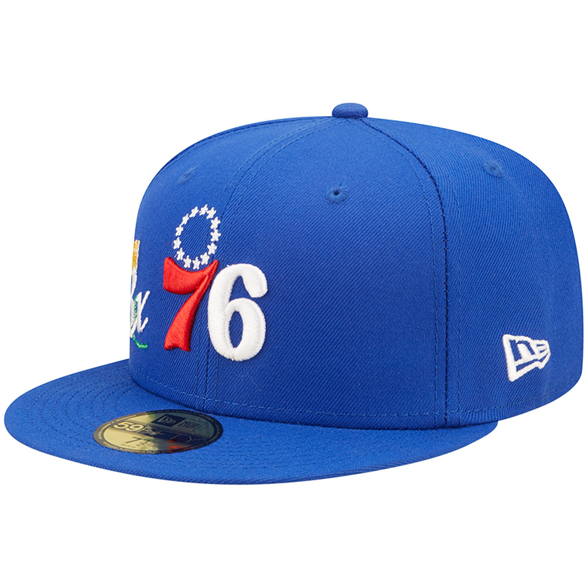 Philadelphia 76ers New Era 3x NBA Finals Champions Crown 59FIFTY Fitted Hat - Royal