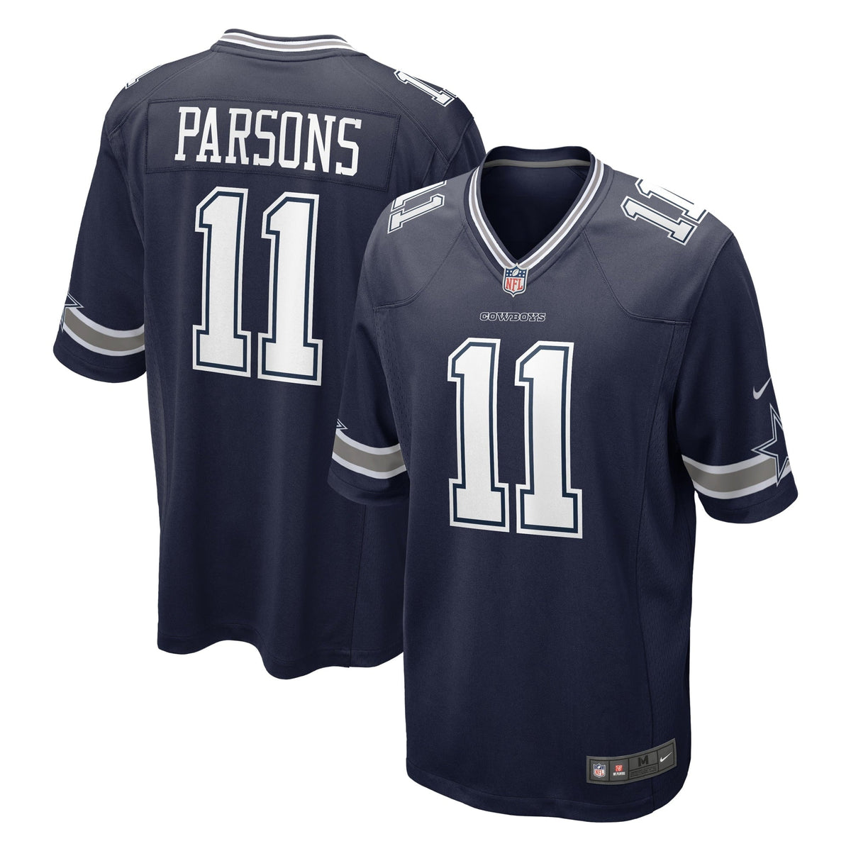 Men s Nike Micah Parsons Navy Dallas Cowboys 2021 NFL Draft First Round Pick Game Jersey
