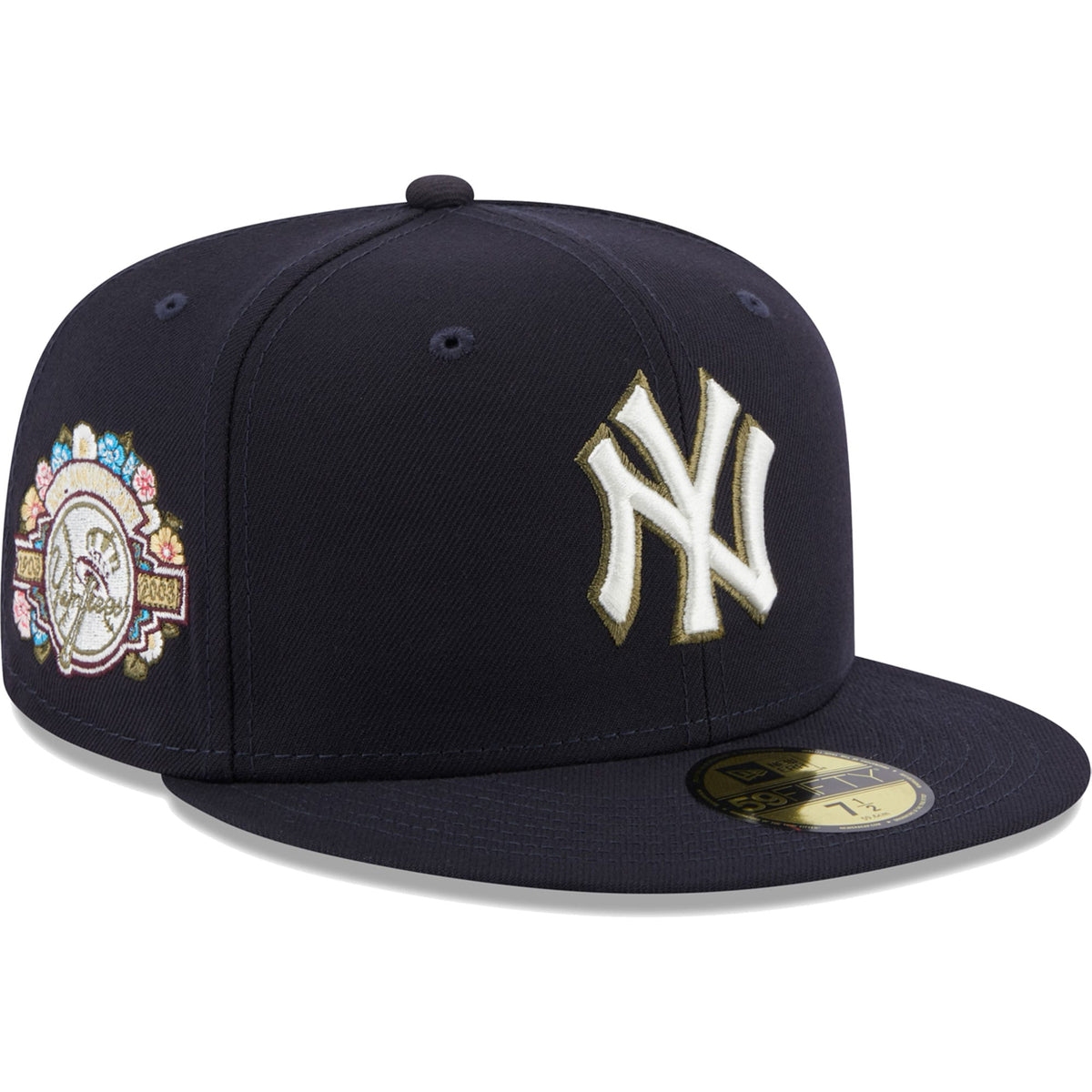 New York Yankees New Era 100th Anniversary Spring Training Botanical 59FIFTY Fitted Hat - Navy