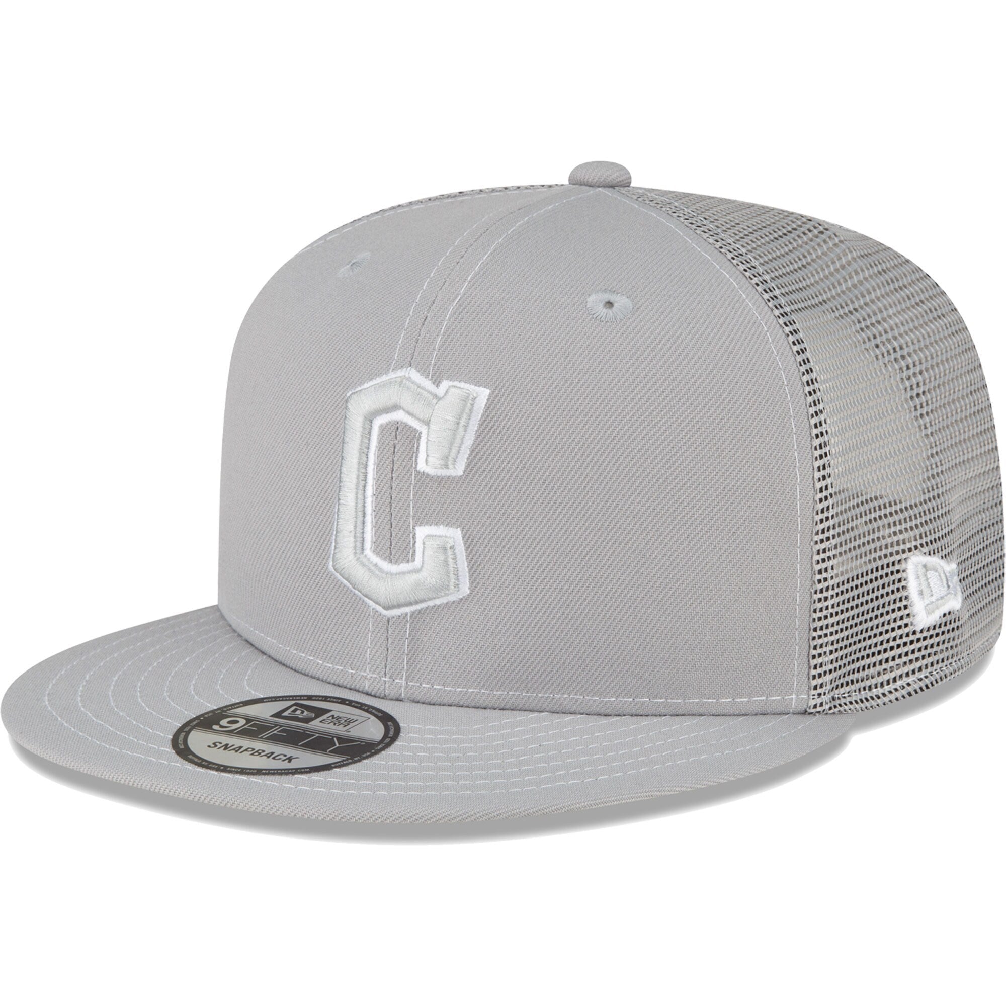Cleveland Guardians New Era 2023 On-Field Batting Practice 9FIFTY Snapback Hat - Gray