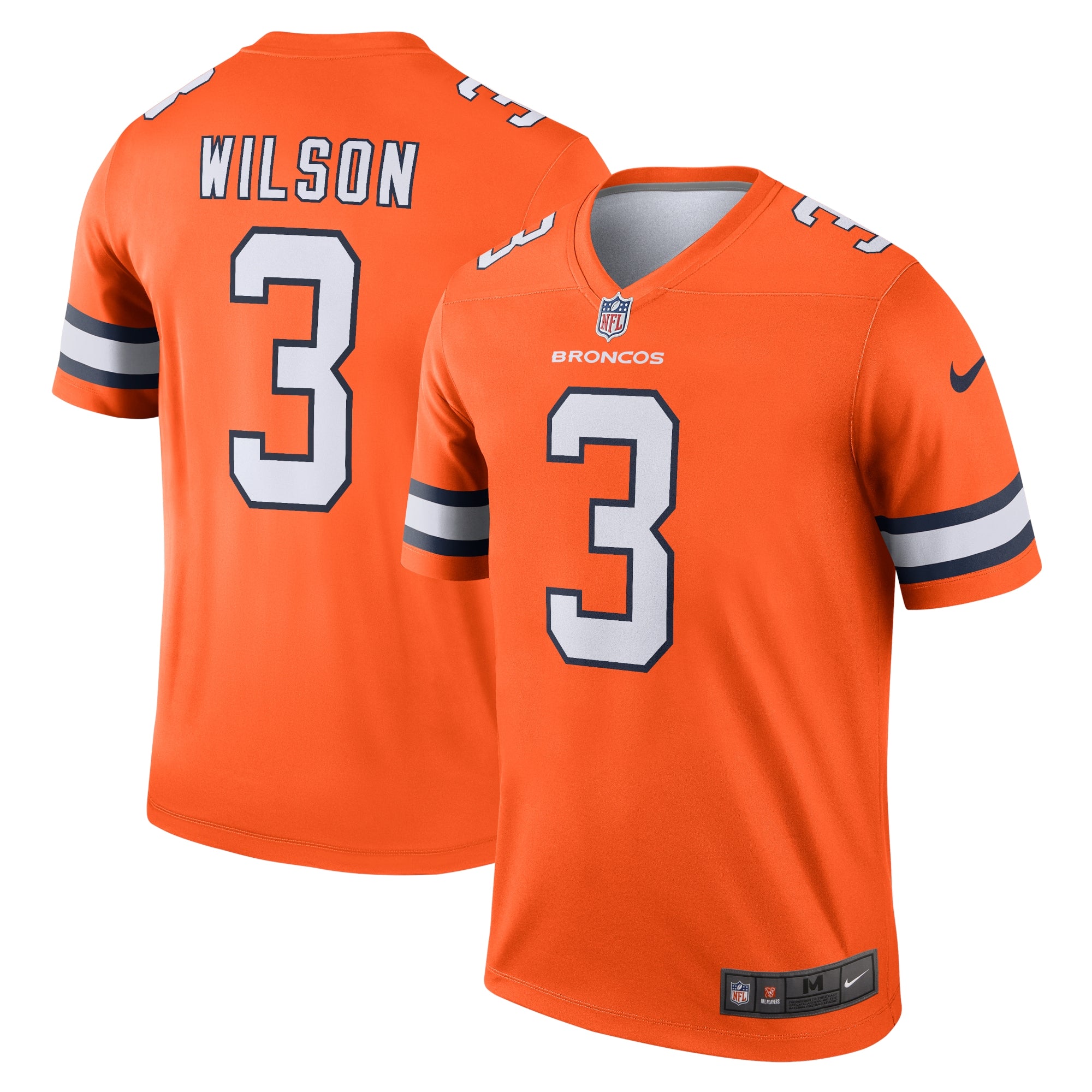 Russell Wilson Denver Broncos Nike Alternate Legend Jersey   Orange