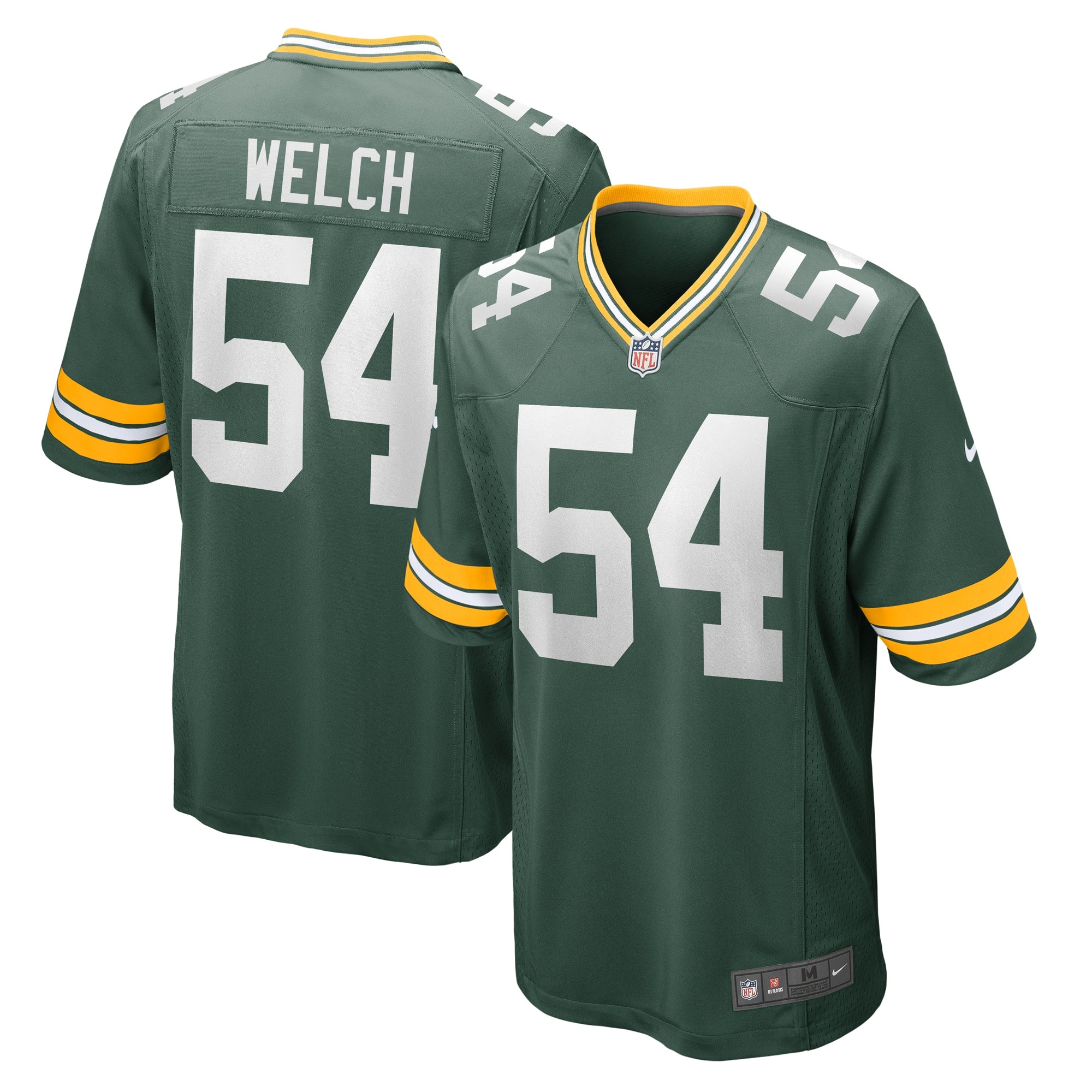 Kristian Welch Green Bay Packers Nike Team Game Jersey    Green