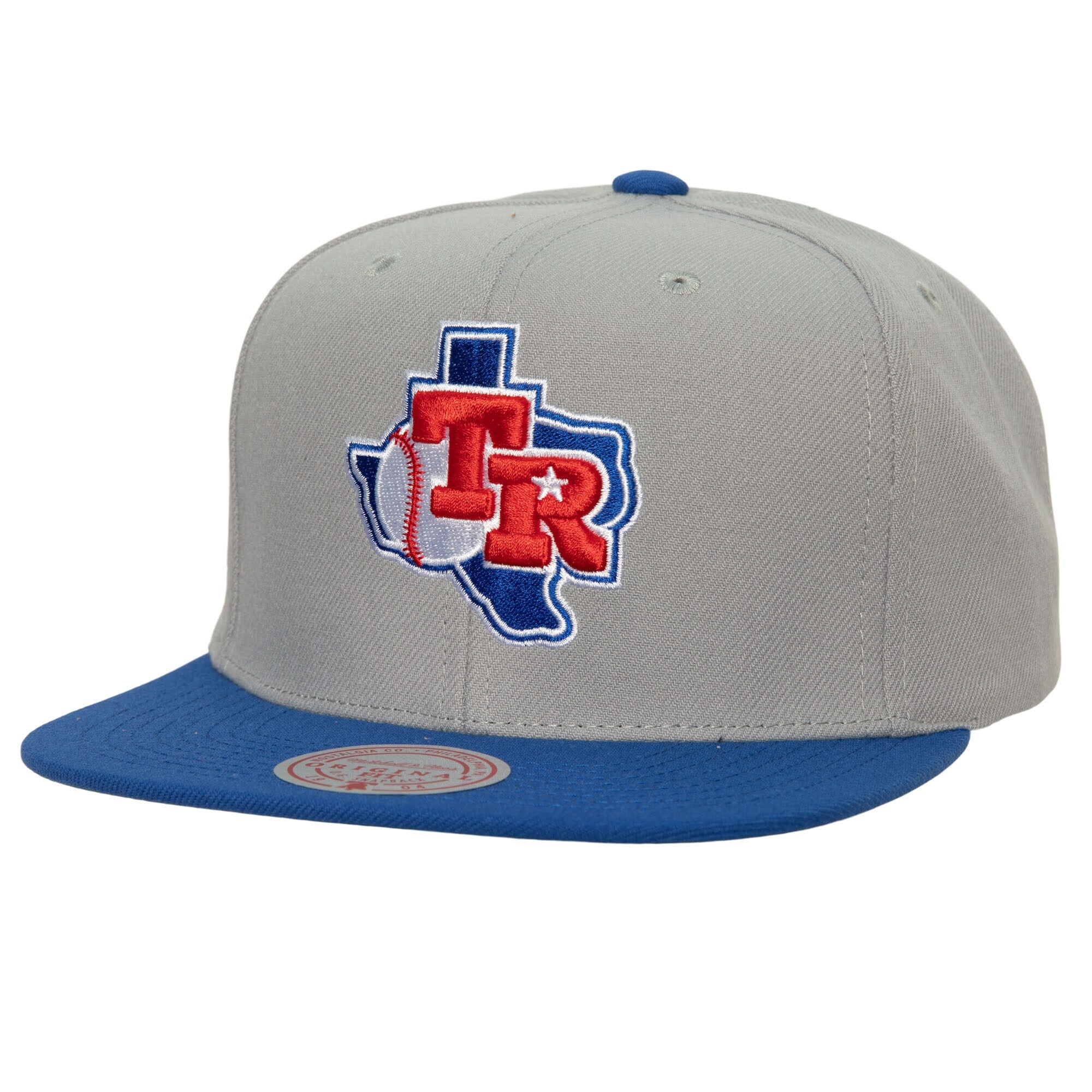 Texas Rangers Mitchell & Ness Cooperstown Collection Away Snapback Hat - Gray