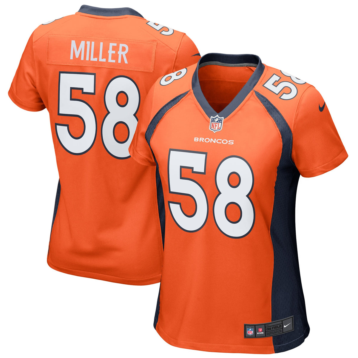 Von Miller Denver Broncos Nike Women s Game Jersey   Orange