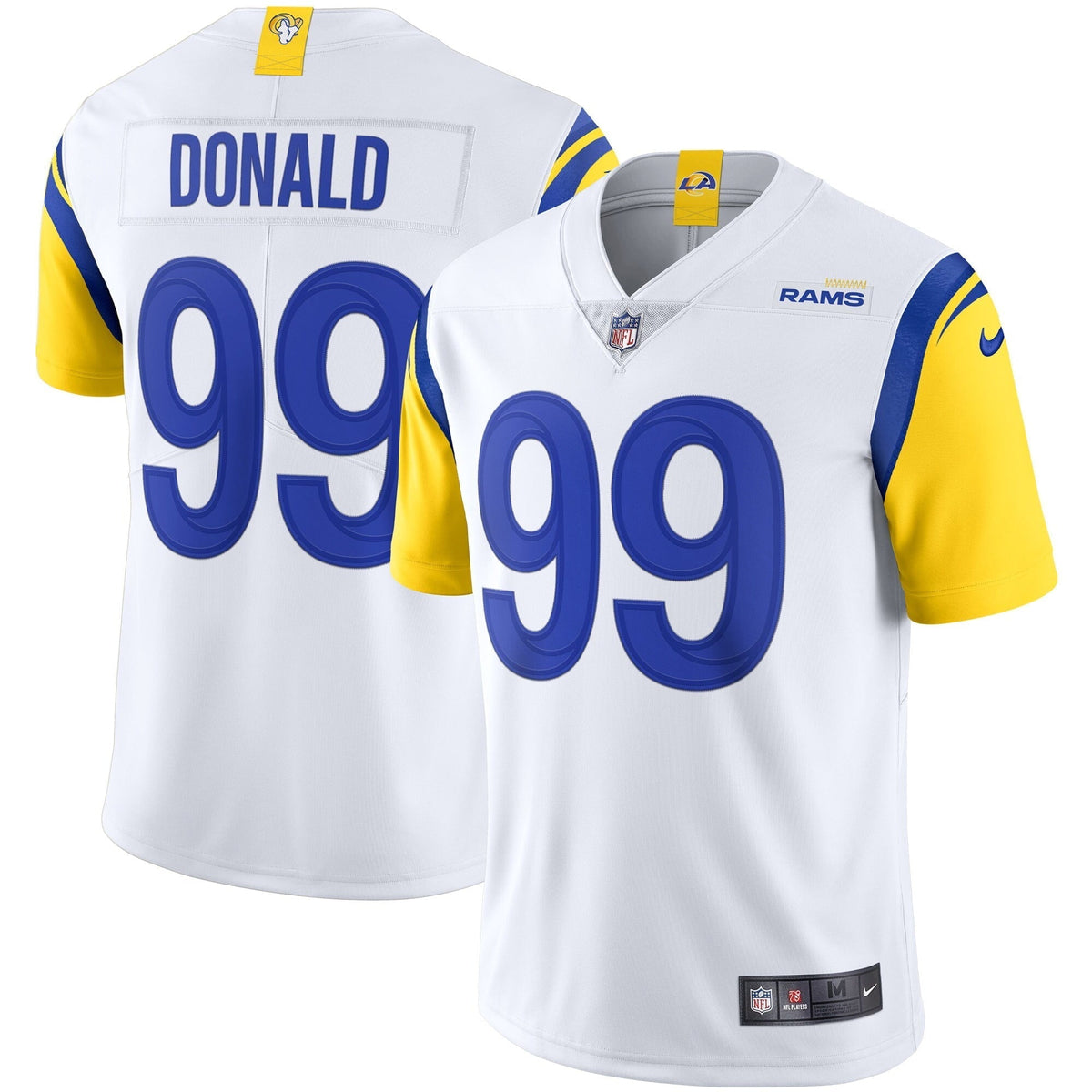 Men s Nike White Aaron Donald Los Angeles Rams Alternate Vapor Limited Jersey