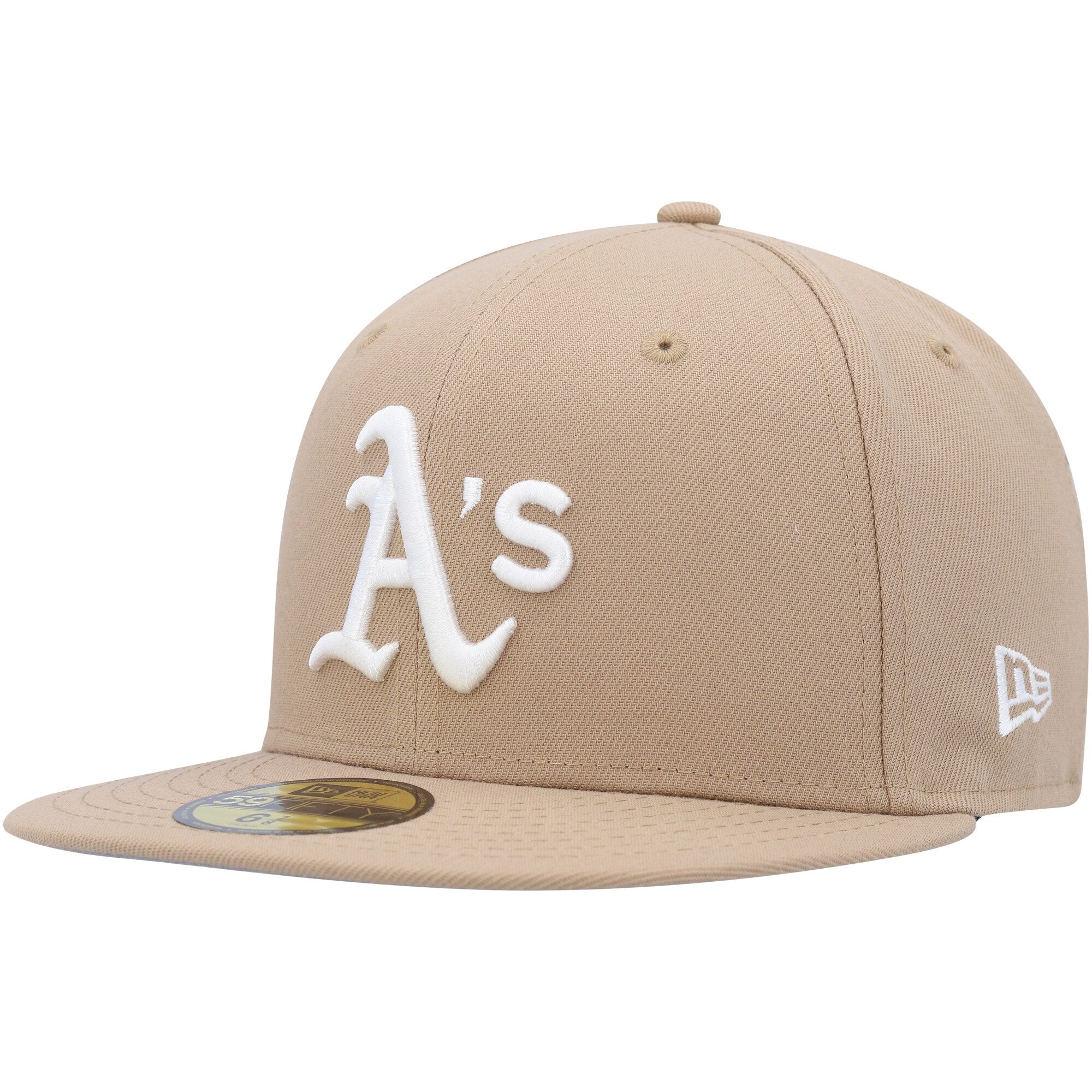 Oakland Athletics New Era 59FIFTY Fitted Hat - Khaki