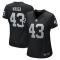 Kanai Mauga Las Vegas Raiders Nike Women s Team Game Jersey    Black