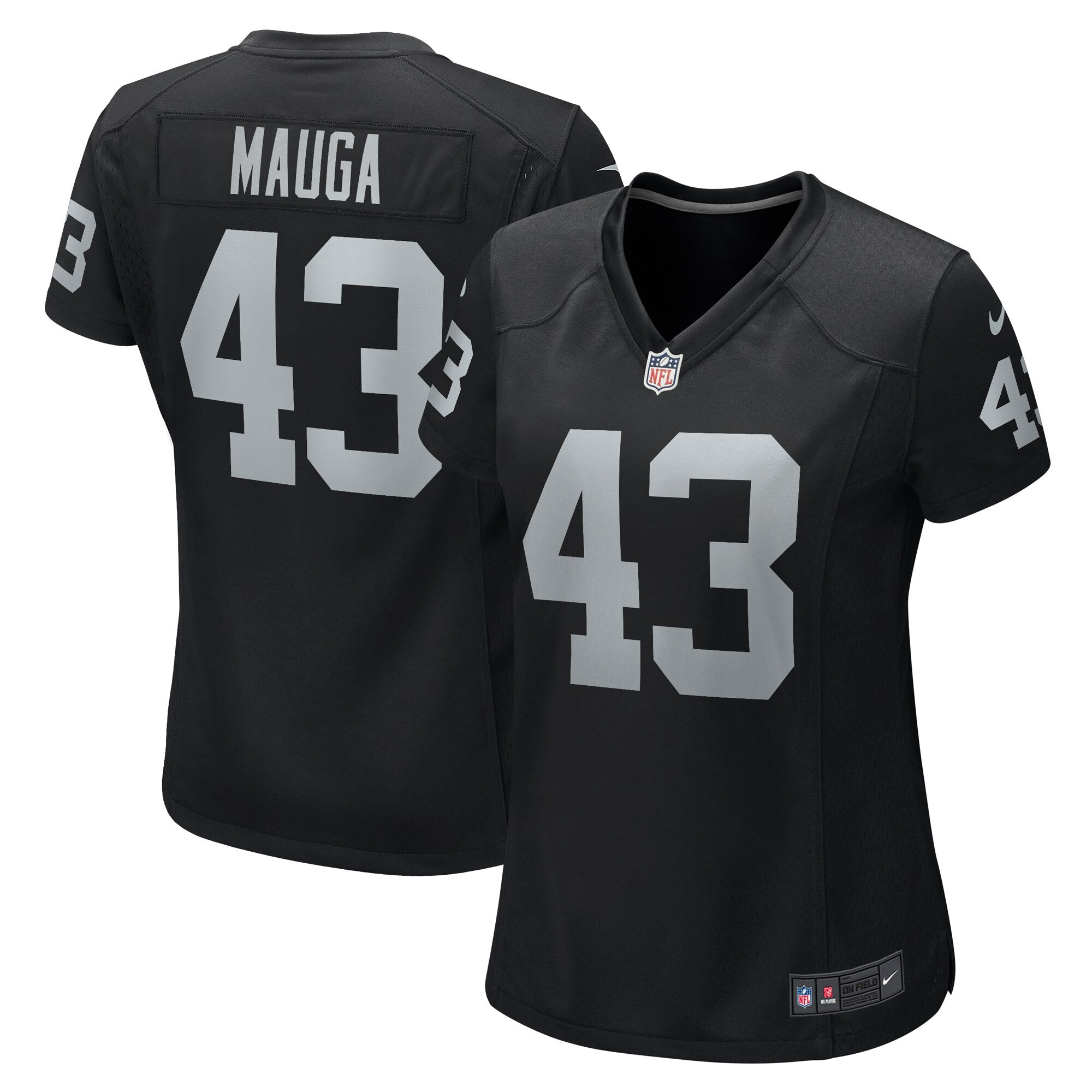 Kanai Mauga Las Vegas Raiders Nike Women s Team Game Jersey    Black