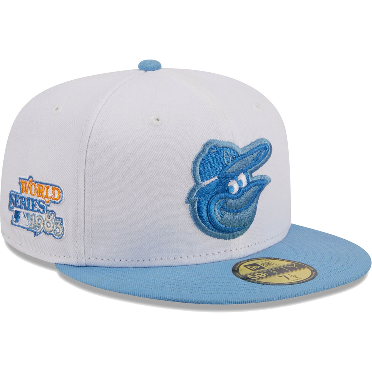 Baltimore Orioles New Era Sky 59FIFTY Fitted Hat - White