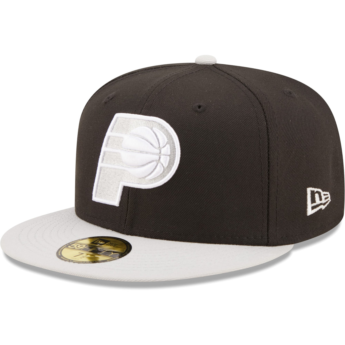 Indiana Pacers New Era Two-Tone Color Pack 59FIFTY Fitted Hat - Black/Gray
