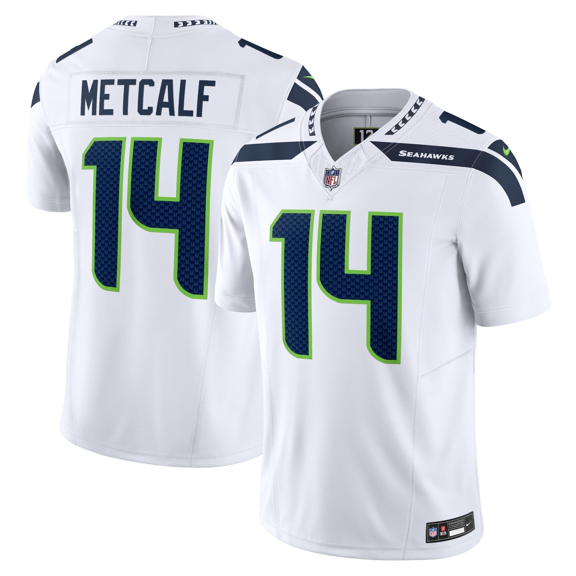 Men s Nike DK Metcalf White Seattle Seahawks Vapor F.U.S.E. Limited Jersey