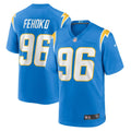 Men s Nike Breiden Fehoko Powder Blue Los Angeles Chargers Game Player Jersey