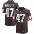Men s Nike Charley Hughlett Brown Cleveland Browns Game Jersey