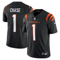Men s Nike Ja Marr Chase Black Cincinnati Bengals  Vapor Untouchable Limited Jersey