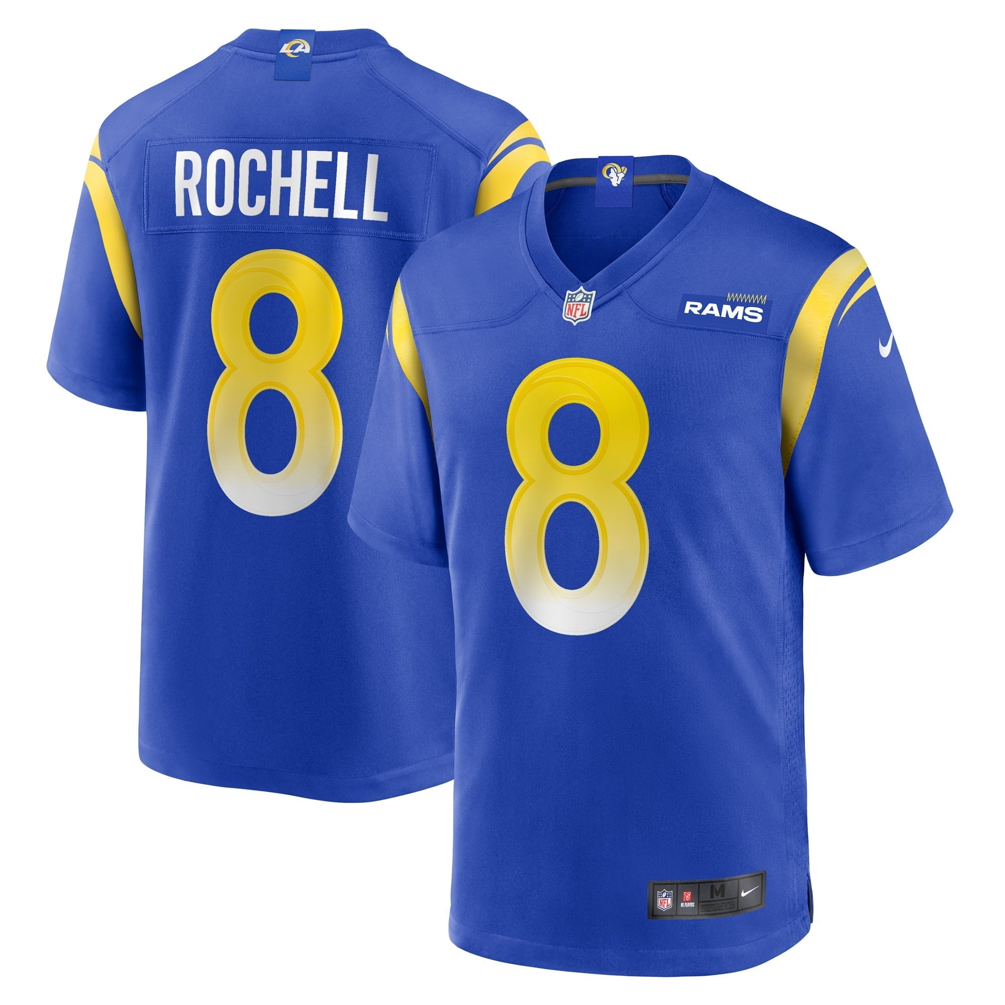 Men s Nike Robert Rochell Royal Los Angeles Rams Home Game Jersey