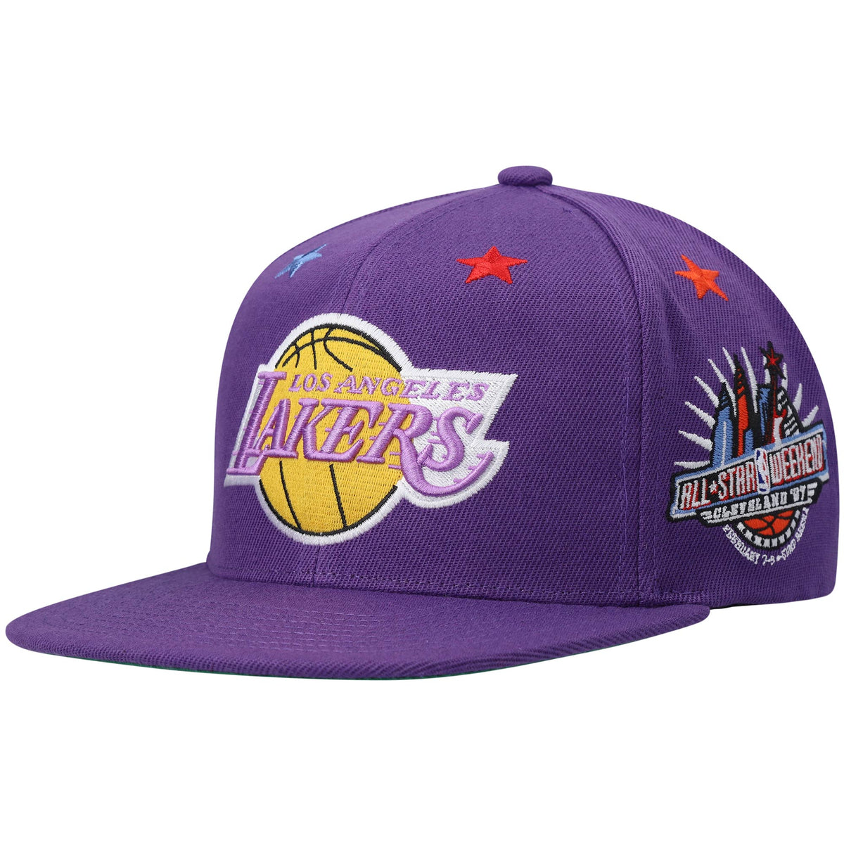 Los Angeles Lakers Mitchell & Ness Hardwood Classics 1997 NBA All-Star Weekend Top Star Snapback Hat - Purple