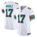Men s Nike Jaylen Waddle White Miami Dolphins Alternate Vapor F.U.S.E. Limited Jersey