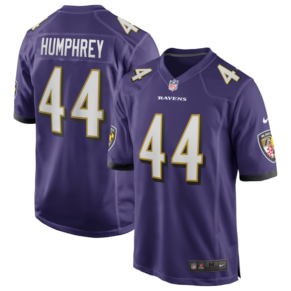 Men s Nike Marlon Humphrey Purple Baltimore Ravens Game Jersey
