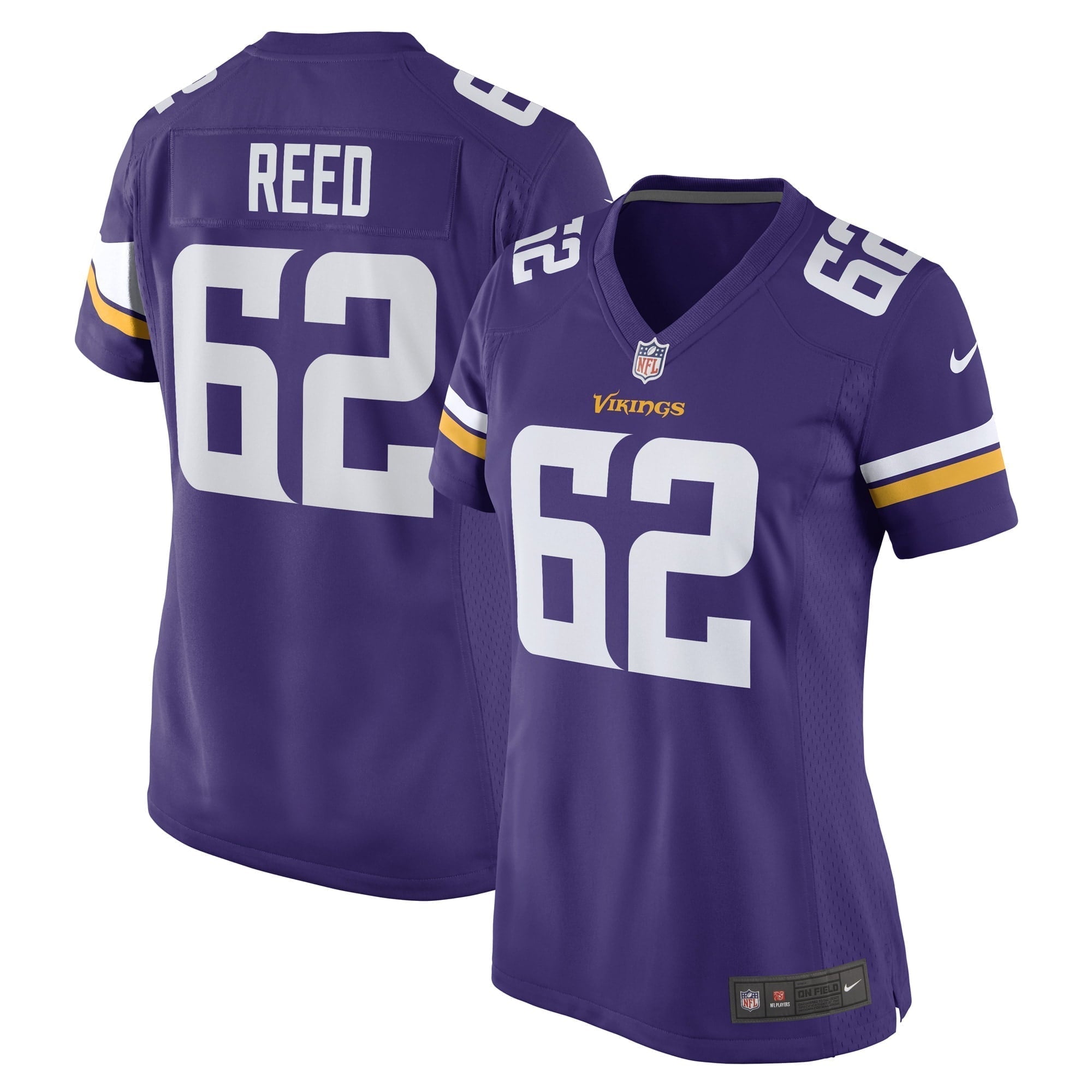 Women s Nike Chris Reed Purple Minnesota Vikings Game Player Jersey