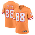 Men s Nike Cade Otton Orange Tampa Bay Buccaneers Throwback Game Jersey
