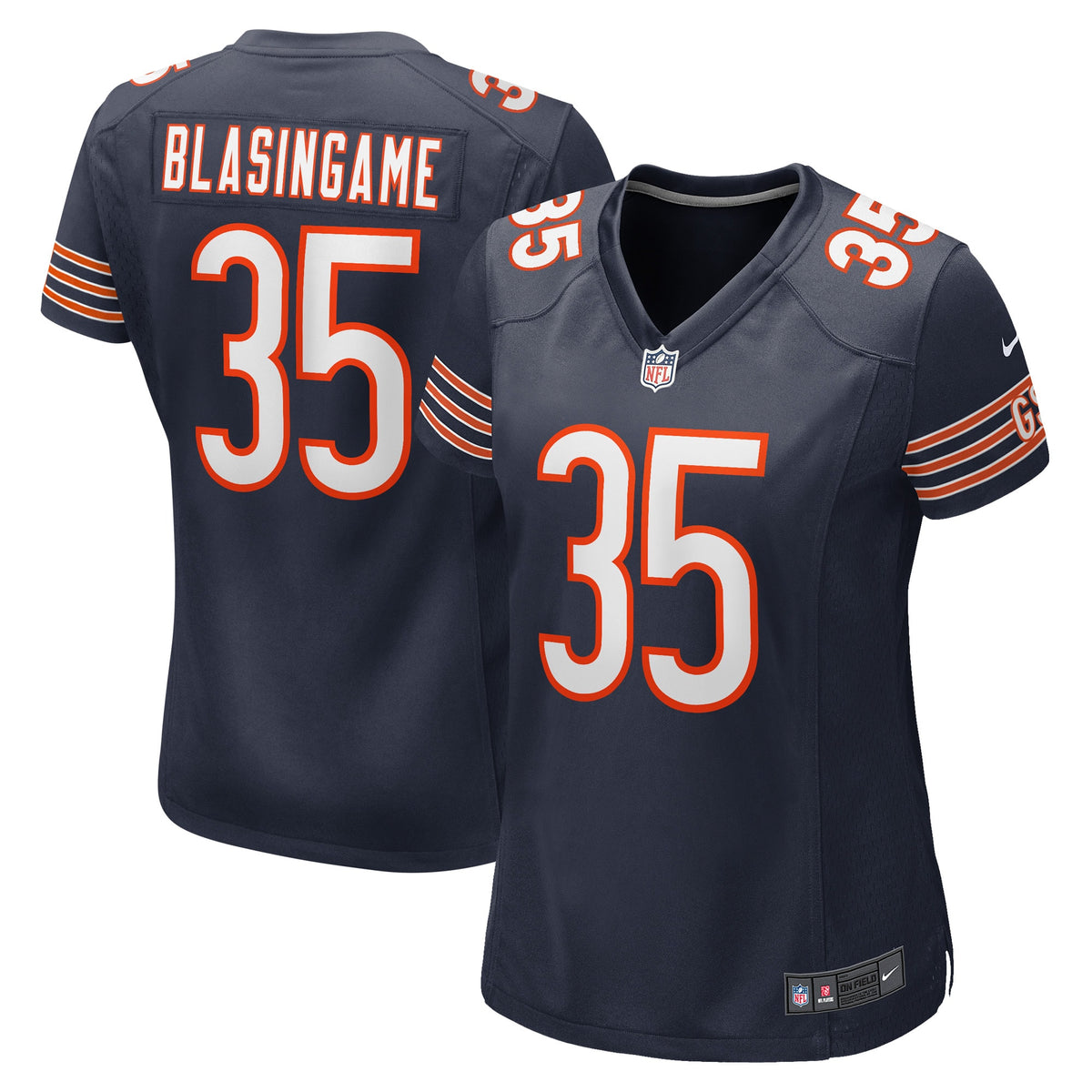 Khari Blasingame Chicago Bears Nike Women s Game Player Jersey   Navy