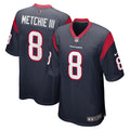 John Metchie III Houston Texans Nike Game Player Jersey   Navy