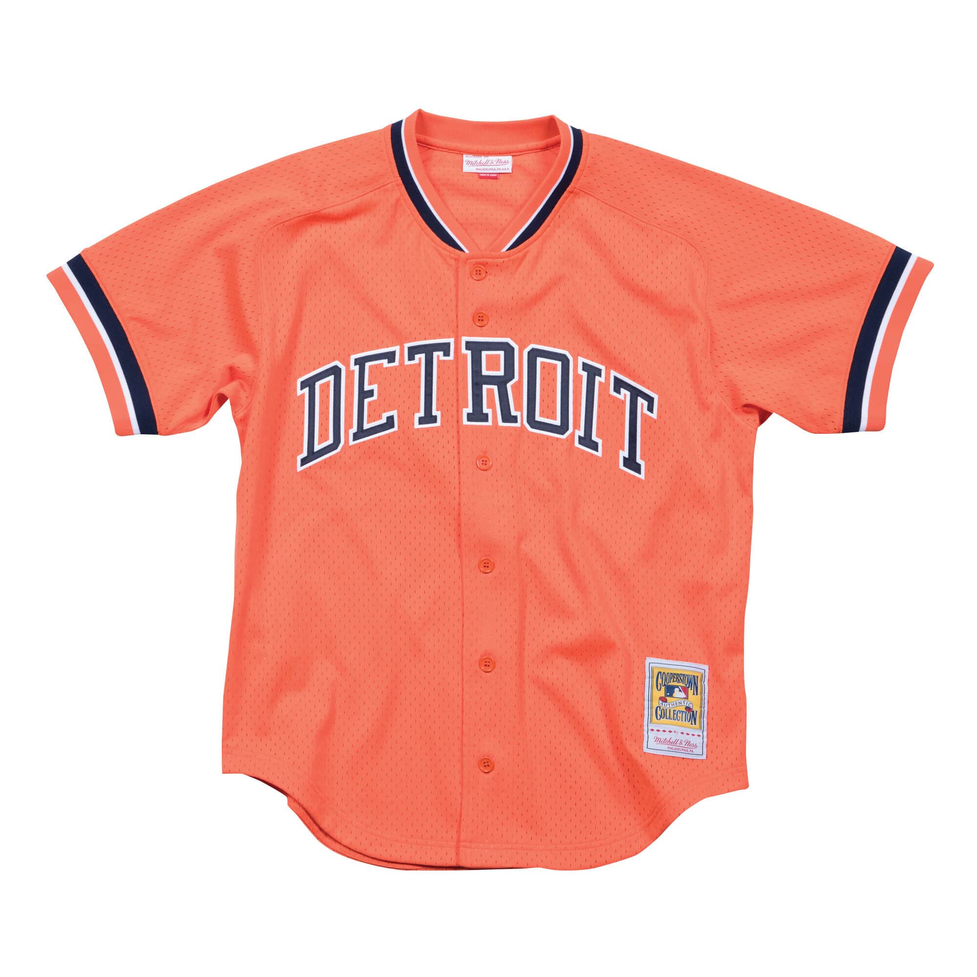 Authentic Alan Trammell Detroit Tigers 1993 Button Front Jersey