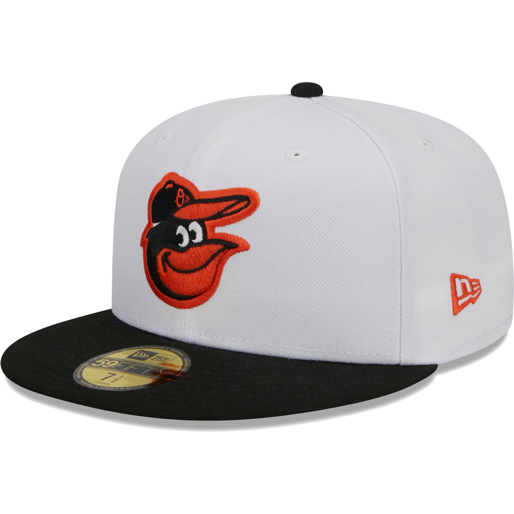 Baltimore Orioles New Era Optic 59FIFTY Fitted Hat - White/Black