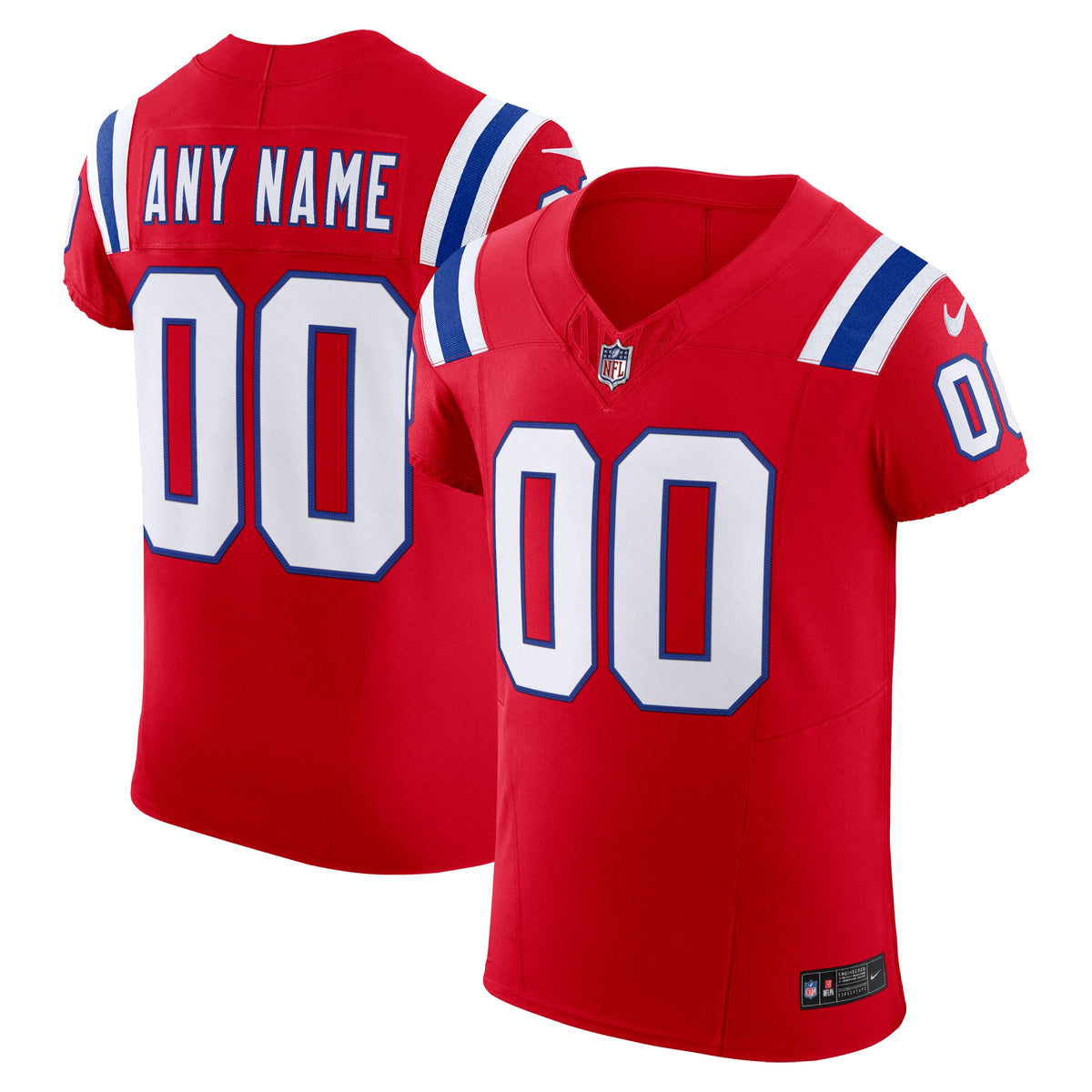 New England Patriots Nike Vapor F.U.S.E. Elite Custom Jersey   Red