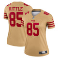 Women s San Francisco 49ers George Kittle Team Inverted Legend Jersey Gold