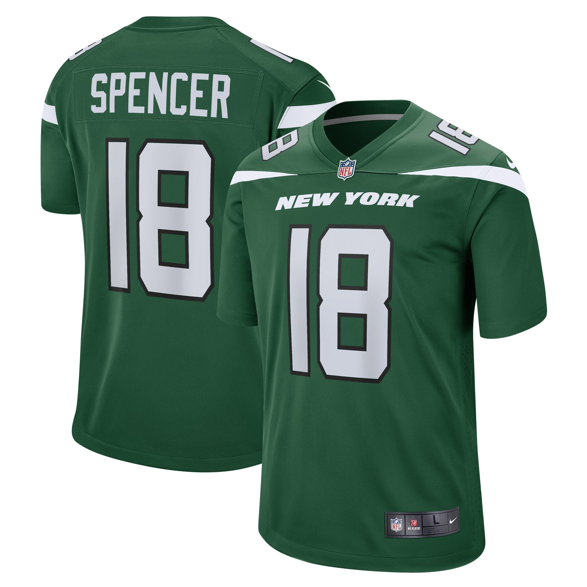 Diontae Spencer New York Jets Nike Game Player Jersey   Gotham Green