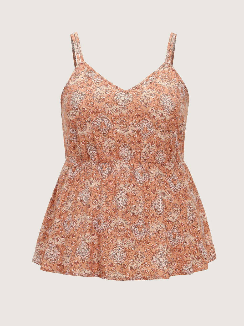 Floral Print V-Neck Tank Top